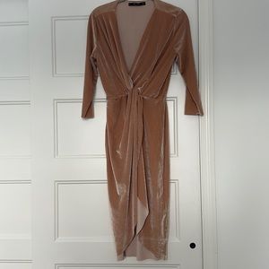 Zara crushed velvet cocktail dress | Size Small